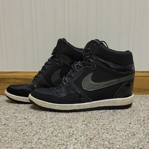 Nike Force Sky High Dunks Sneakers, Women's Sz 6.5. Hudden Wedge Heel